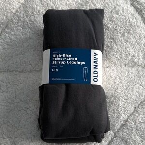 Old Navy Black High-Rise Fleece-Lined Leggings